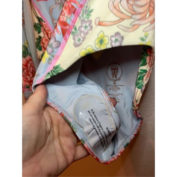 Free People HAH Gloves Off Bodysuit Swimsuit in Kyoto Kimono & French Blue - NWT - Picture 5 of 9